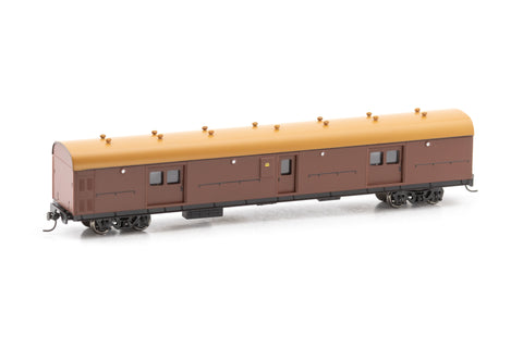 LHY Passenger Brake Van 1619 Deep Indian Red with Navy Roof