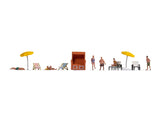 Noch 16205 - Themed Figures Set - Bathing (HO Scale)