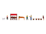 Noch 16225 - Figure Theme World - Vegetable Stand (HO Scale)