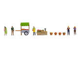 Noch 16226 - Figure Theme World - Fruit Stand (HO Scale)