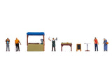 Noch 16228 - Figure Theme World - Fish Stand (HO Scale)