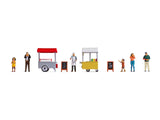 Noch 16229 - Figure Theme World - Ice Cream & Hot Dog Cart (HO Scale)