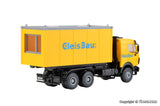 Kibri - 16310 - MB LP Swap Body Vehicle with GleisBau Office Container Kit (HO Scale)