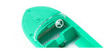 17009503 - Trailer-Mounted Motorboat - White/Mint Green (HO Scale)