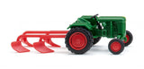 17039802 - Normag Faktor I with Plough - Leaf Green (HO Scale)
