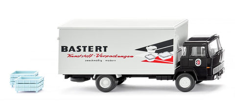 17042501 - Magirus 100 D7 Box Truck - "Bastert" Logo (HO Scale)