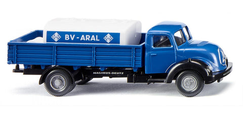 17043803 - Magirus Sirius Flatbed Lorry with Trailer Tank - Aral Logo (HO Scale)