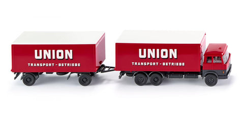 17045701 - Hanomag Henschel Tractor Trailer - Union Transport Logo (HO Scale)