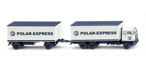 17045704 - Volvo F88 Refrigerated Road Train - Polar-Express Logo (HO Scale)
