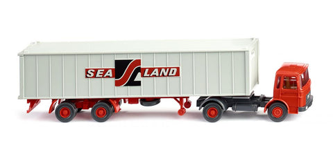 17052304 - MAN Container Semi Trailer - Sealand Logo (HO Scale)