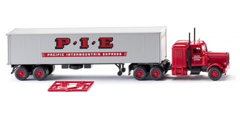 17052706 - Peterbilt Container Semi Trailer - Pacific Intermountain Express/PIE Logo (HO Scale)