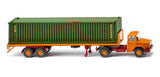 17055405 - Magirus Deutz Flatbed Semi Trailer Truck (HO Scale)