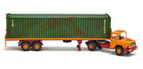 17055405 - Magirus Deutz Flatbed Semi Trailer Truck (HO Scale)