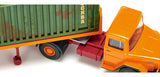 17055405 - Magirus Deutz Flatbed Semi Trailer Truck (HO Scale)