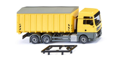 17067205 - MAN TGX EURO 6c/Meiller Roll-Off Dump - Zinc Yellow (HO Scale)