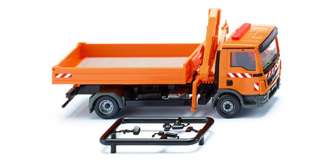 17067505 - MAN TGL Euro 6 Flatbed Truck with Loading Crane - Municipal (HO Scale)