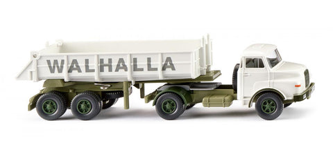 17067707 - MAN Rear Tipper Semi Truck - Walhalla Kalk Logo (HO Scale)