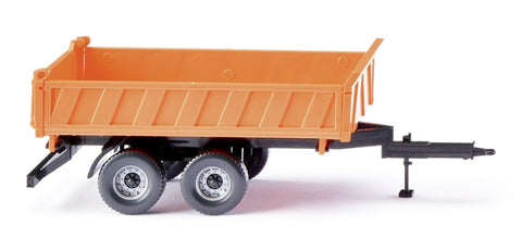 17067804 - Three-Way Tipper Trailer Municipal Orange (HO Scale)