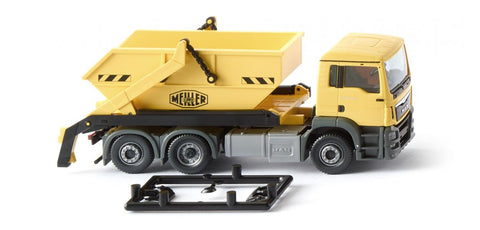 17067906 - MAN TGS Euro 6/ Meiller Skip Lorry - Zinc Yellow (HO Scale)