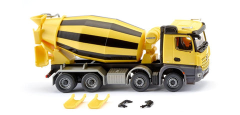 17068149 - Mercedes Benz Arocs/Liebherr Truck Mixer - Yellow/Black (HO Scale)