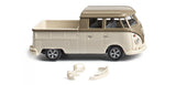 17078907 - VW T1 Double Cabin - Olive Grey/Oyster White (HO Scale)