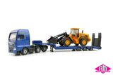 1790 - MAN TGX XXL Truck with Low Loader & JCB Wheel Loader (HO Scale)