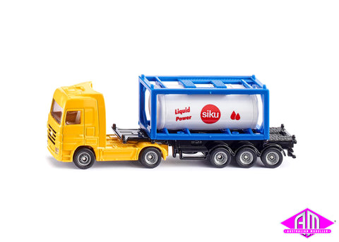 Truck with tank container 1:87