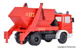 Kibri - 18201 - Fire Brigade MAN 2-Axle Skip Loader Kit (HO Scale)