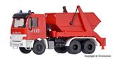 Kibri - 18268 - Fire Brigade MB ACTROS with Skip Loader Kit (HO Scale)