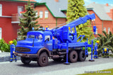 Kibri - 18459 - THW MB Truck with Recovery Crane Kit (HO Scale)