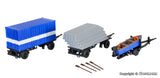 Kibri - 18471 - THW Trailer Set Water and Oil Kit **Discontinued** (HO Scale)