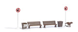 189-7895 - Scenery Set - Peeing Dogs (HO Scale)