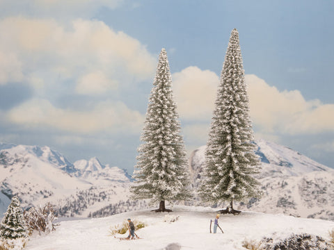 Noch 21966 - Snowy Fir Trees 2pc (18, 20cm)