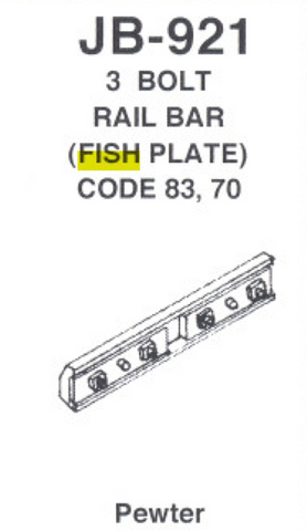235-921 - Fishplate 3 Bolt Code 83/70