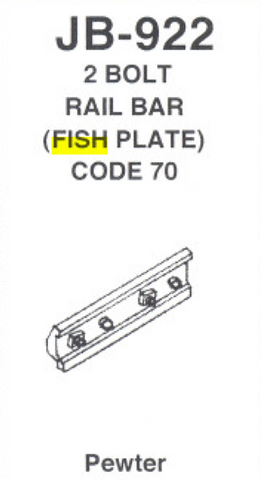 235-922 - Fishplate 2 Bolt Code 83/70