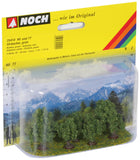 Noch 25410 - Bushes - Green 5pc (3 - 4cm)