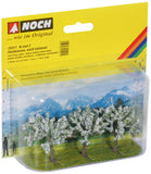 Noch 25511 - Fruit Trees - White Blossom 3pc (4.5cm) (N Scale)