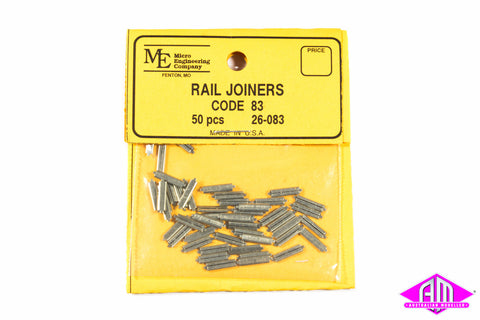Micro Engineering - 26-083 - Rail Joiners - Code 83 - 50pc