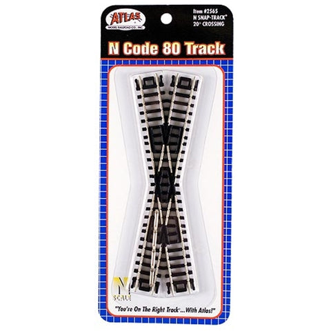 Atlas - Crossing 20 Degree, Code 80, N Scale
