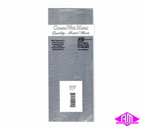 K&S - #256 - Aluminium Sheet - 0.032 x 4" x 10" (0.813 x 102 x 254mm) 1pc