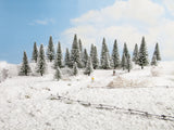 Noch 26828 - Snowy Fir Trees 25pc (5 - 14cm) (HO Scale)