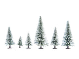 Noch 26828 - Snowy Fir Trees 25pc (5 - 14cm) (HO Scale)
