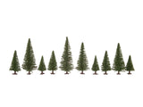 Noch 26830 - Fir Trees with Planting Pin 25pc (5 - 14cm) (HO Scale)