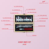 Excel - 271-44382 - Hobby Knife Set With Wood Box