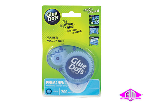 Glue Dots Permanent 10mm Round