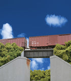 933-4509 - 30' Single Track Railroad Deck Girder Bridge Kit (Low Level) (HO Scale)