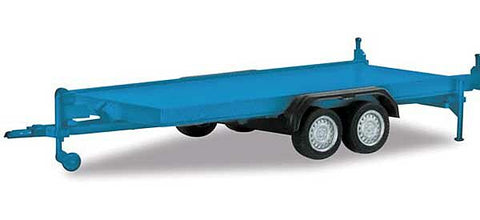326-52450-002 Dual Axle Trailer - Blue (HO Scale)