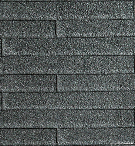 Kibri - 34116 - Roofing Tile Card - 20 x 12 cm (HO Scale)