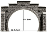 Noch 34852 - Tunnel Portal - Double Track (12.3 x 8.5cm) (N Scale)
