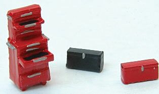 361-433 - Tool Boxes & Chest - 3pc (HO Scale)
